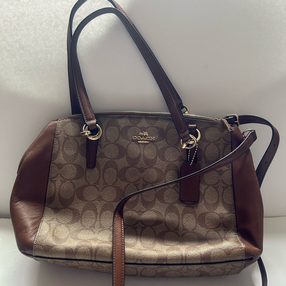 COACH Signature PVC Small Christie Carryall